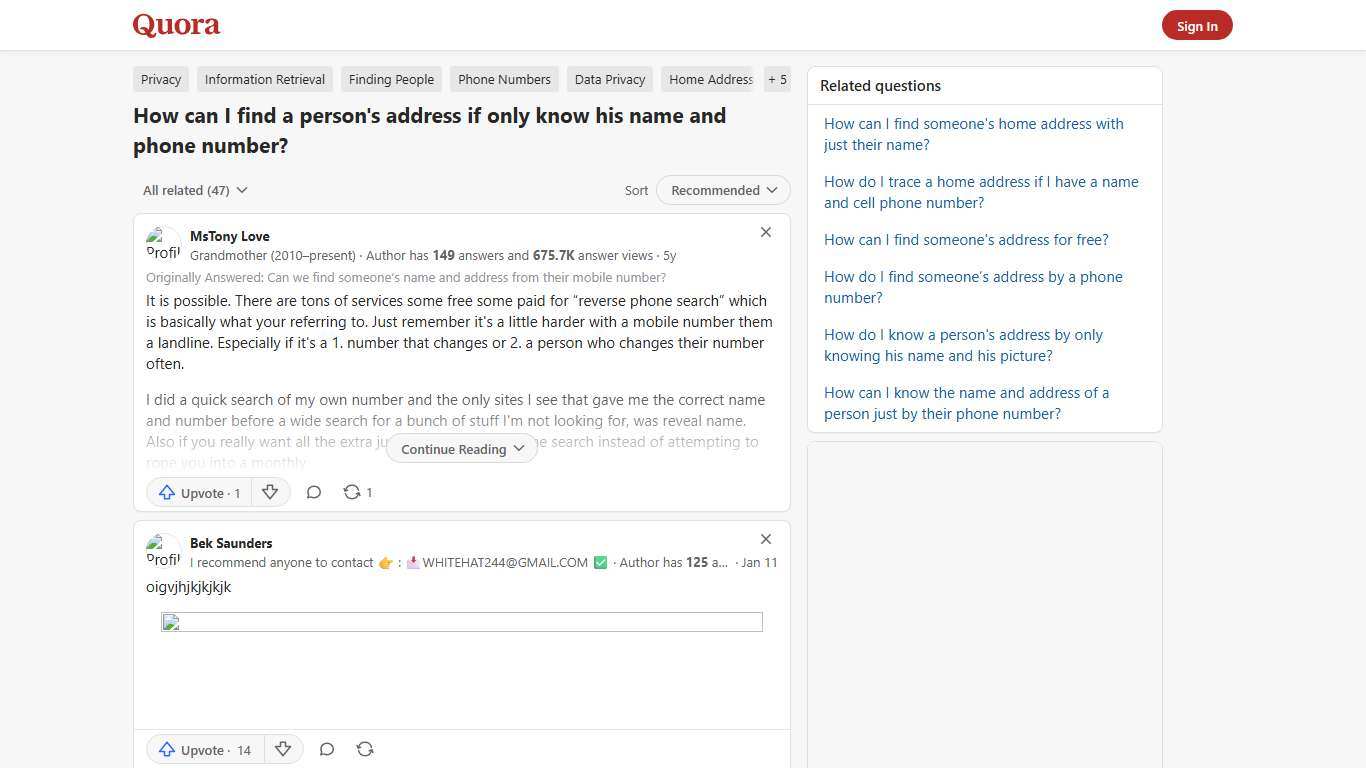 How to find a person's address if only know his name and phone number - Quora