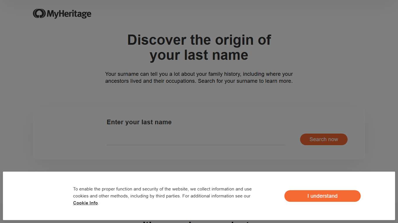 Last Names Research - MyHeritage