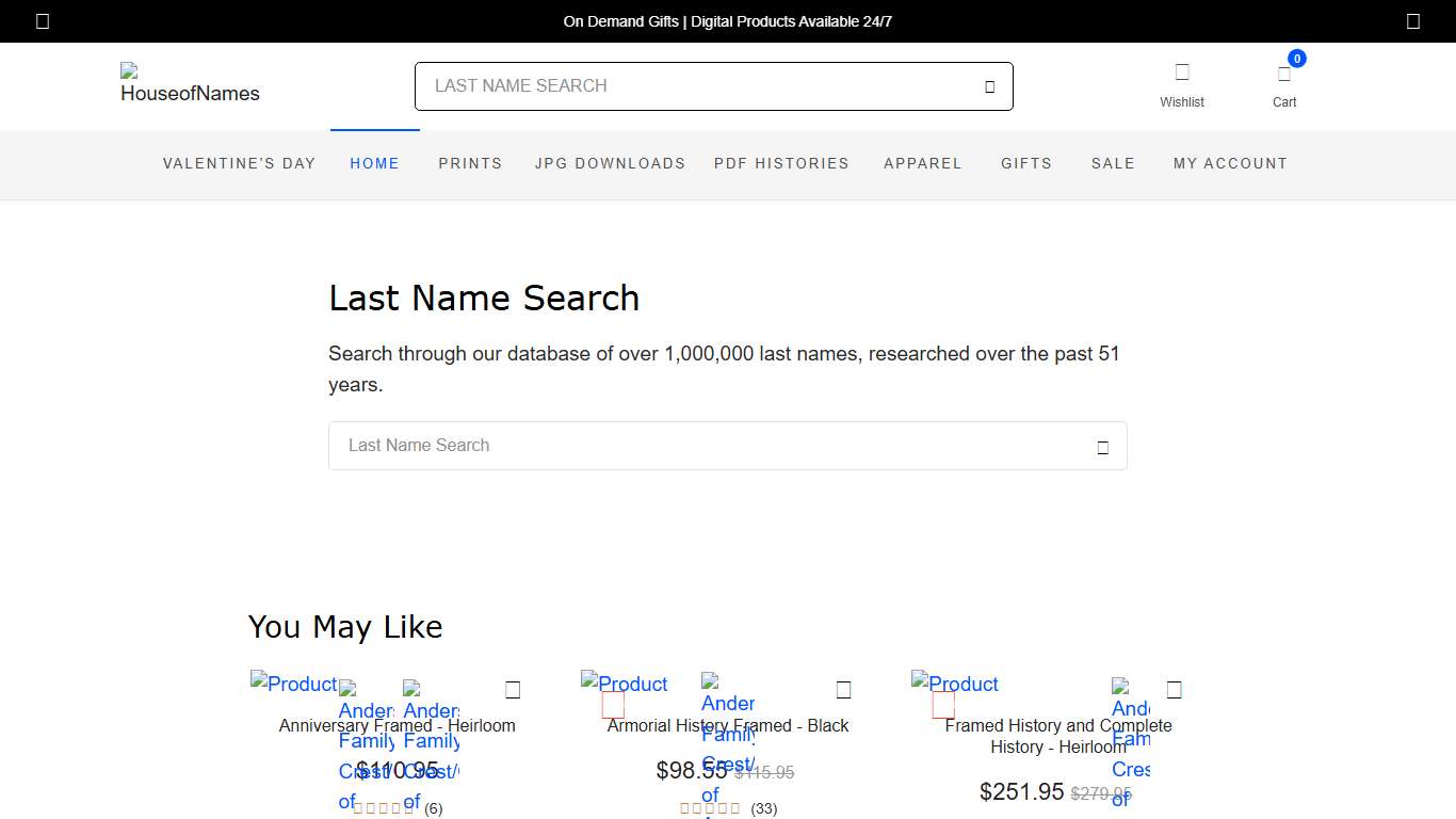Houseofnames Last Name Search